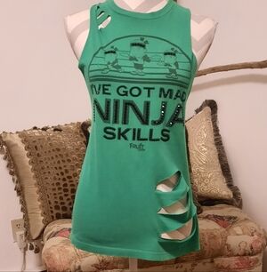 One-of-a-kind Fruit Ninja T-back Top
